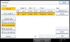 Illustration af displayet på betjeningspanelet