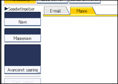 Illustration af skærmen på betjeningspanelet