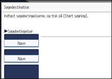 Illustration af skærmen på betjeningspanelet