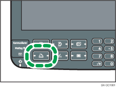 Illustration af printerknap