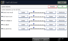 Illustration af displayet på betjeningspanelet