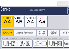 Abbildung Bedienfeld-Display
