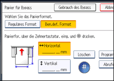 Abbildung Bedienfeld-Display