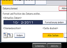 Abbildung Bedienfeld-Display