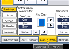 Abbildung Bedienfeld-Display