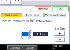 Abbildung Bedienfeld-Display