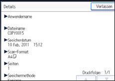 Abbildung Bedienfeld-Display