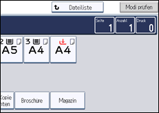 Abbildung Bedienfeld-Display