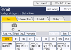 Abbildung Bedienfeld-Display