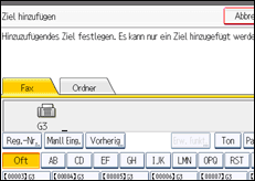 Abbildung Bedienfeld-Display