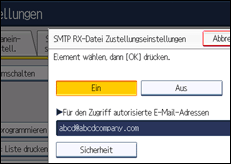 Abbildung Bedienfeld-Display