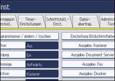 Abbildung Bedienfeld-Display