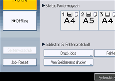 Abbildung Bedienfeld-Display