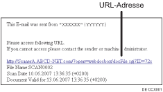 Abbildung einer E-Mail