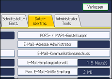 Abbildung Bedienfeld-Display