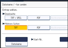 Abbildung Bedienfeld-Display