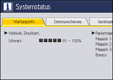 Abbildung Bedienfeld-Display