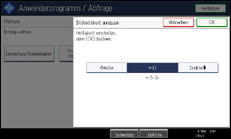 Abbildung Bedienfeld-Display