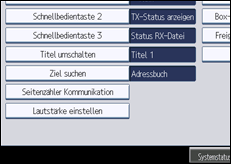 Abbildung Bedienfeld-Display