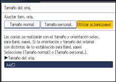 Ilustración de la pantalla panel de mandos