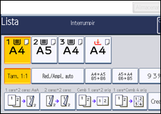 Ilustración de la pantalla panel de mandos