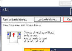 Ilustración de la pantalla panel de mandos