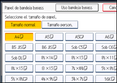 Ilustración de la pantalla panel de mandos