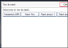 Ilustración de la pantalla panel de mandos
