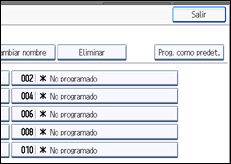 Ilustración de la pantalla panel de mandos