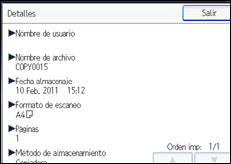 Ilustración de la pantalla panel de mandos