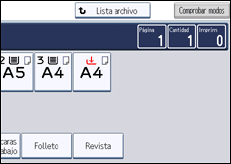Ilustración de la pantalla panel de mandos