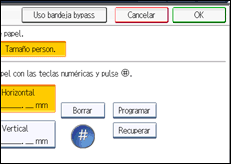 Ilustración de la pantalla panel de mandos