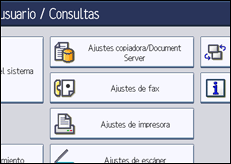Ilustración de la pantalla panel de mandos