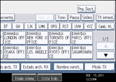 Ilustración de la pantalla panel de mandos
