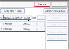 Ilustración de la pantalla panel de mandos