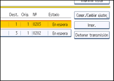 Ilustración de la pantalla panel de mandos