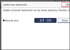Ilustración de la pantalla panel de mandos