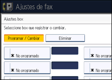 Ilustración de la pantalla panel de mandos