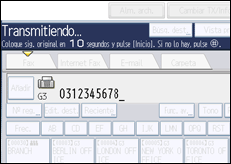 Ilustración de la pantalla panel de mandos