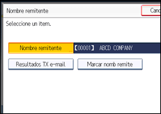 Ilustración de la pantalla panel de mandos