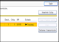 Ilustración de la pantalla panel de mandos