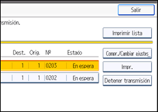 Ilustración de la pantalla panel de mandos