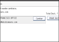 Ilustración de la pantalla panel de mandos