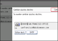Ilustración de la pantalla panel de mandos