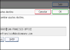 Ilustración de la pantalla panel de mandos