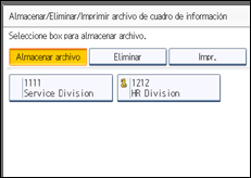 Ilustración de la pantalla panel de mandos