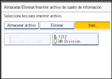 Ilustración de la pantalla panel de mandos