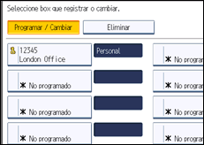 Ilustración de la pantalla panel de mandos