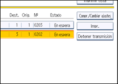 Ilustración de la pantalla panel de mandos