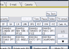 Ilustración de la pantalla panel de mandos